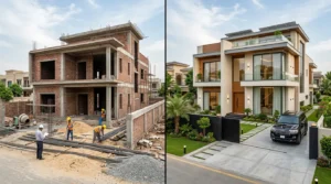 Grey Structure vs Complete Construction in Lahore